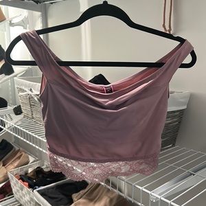 Off the shoulder crop top